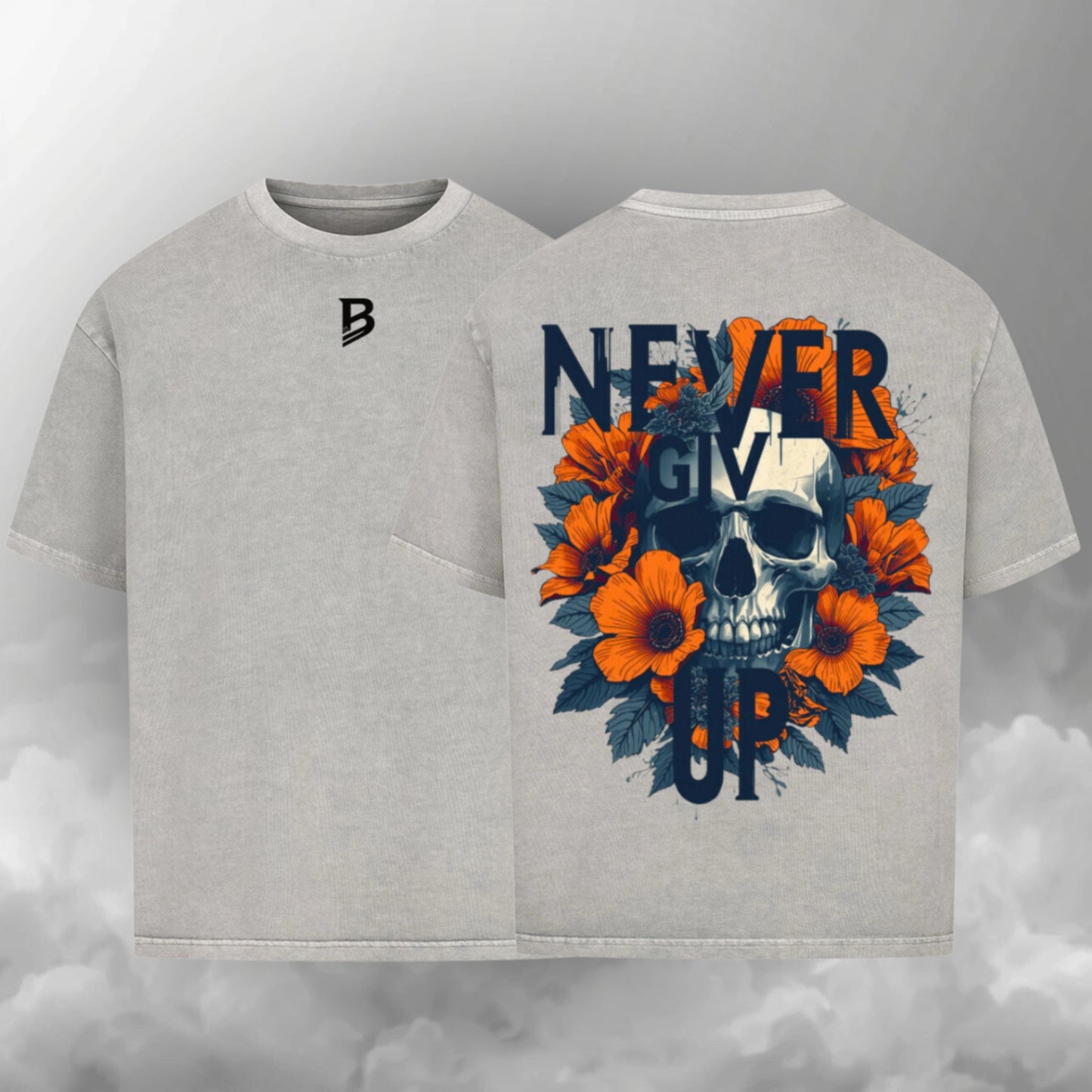 BRS Oversize T-Shirts Herren – Never Give Up Collection