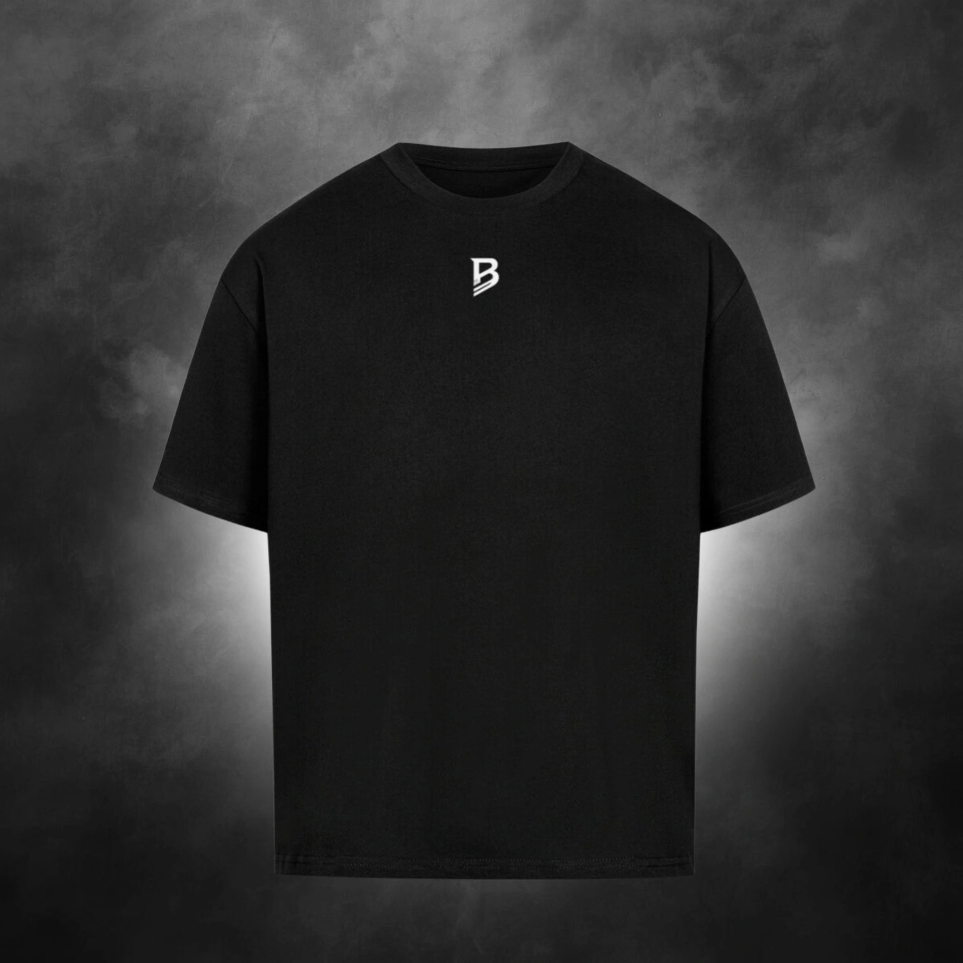 TheBroShop Eclipse Oversize T-Shirt Herren – Schwarz – Frontansicht