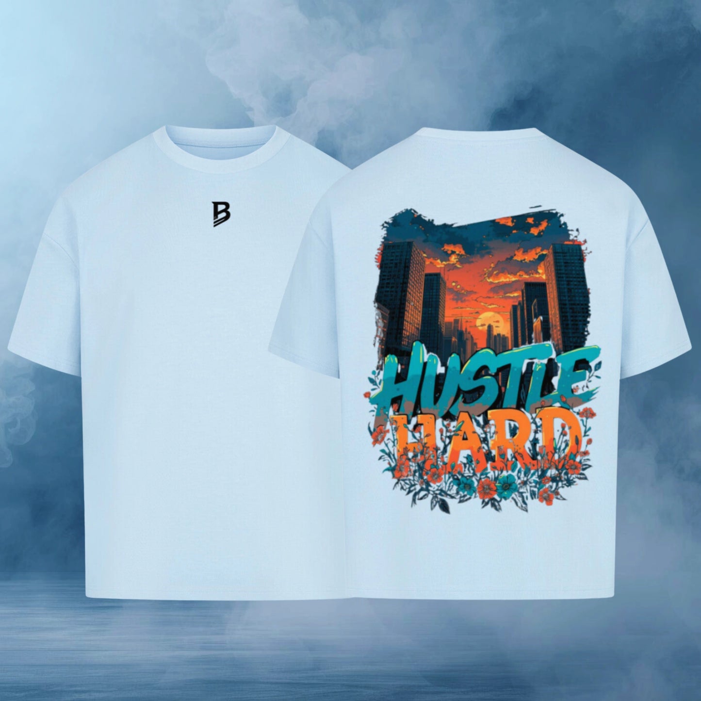 Schwarzes Oversize T-Shirt Herren – Hustle City Streetwear