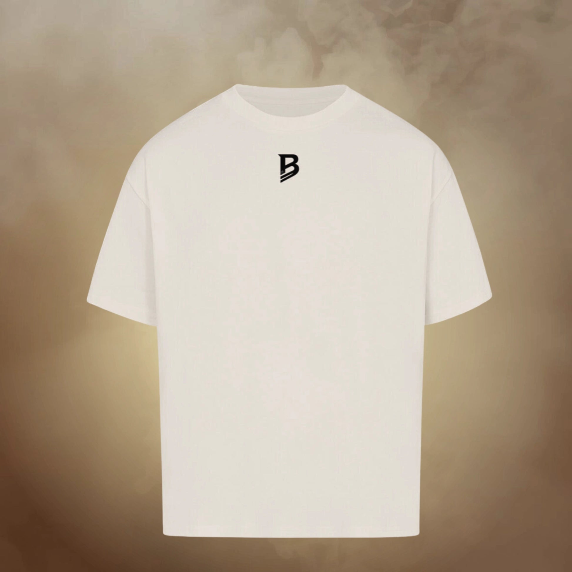 Oversize T-Shirt Herren Rückseite – Never Give Up Print