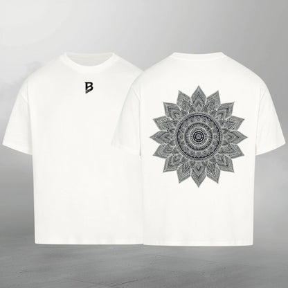 Weißes Oversize T-Shirt Herren – Minimalistischer Eclipse Look