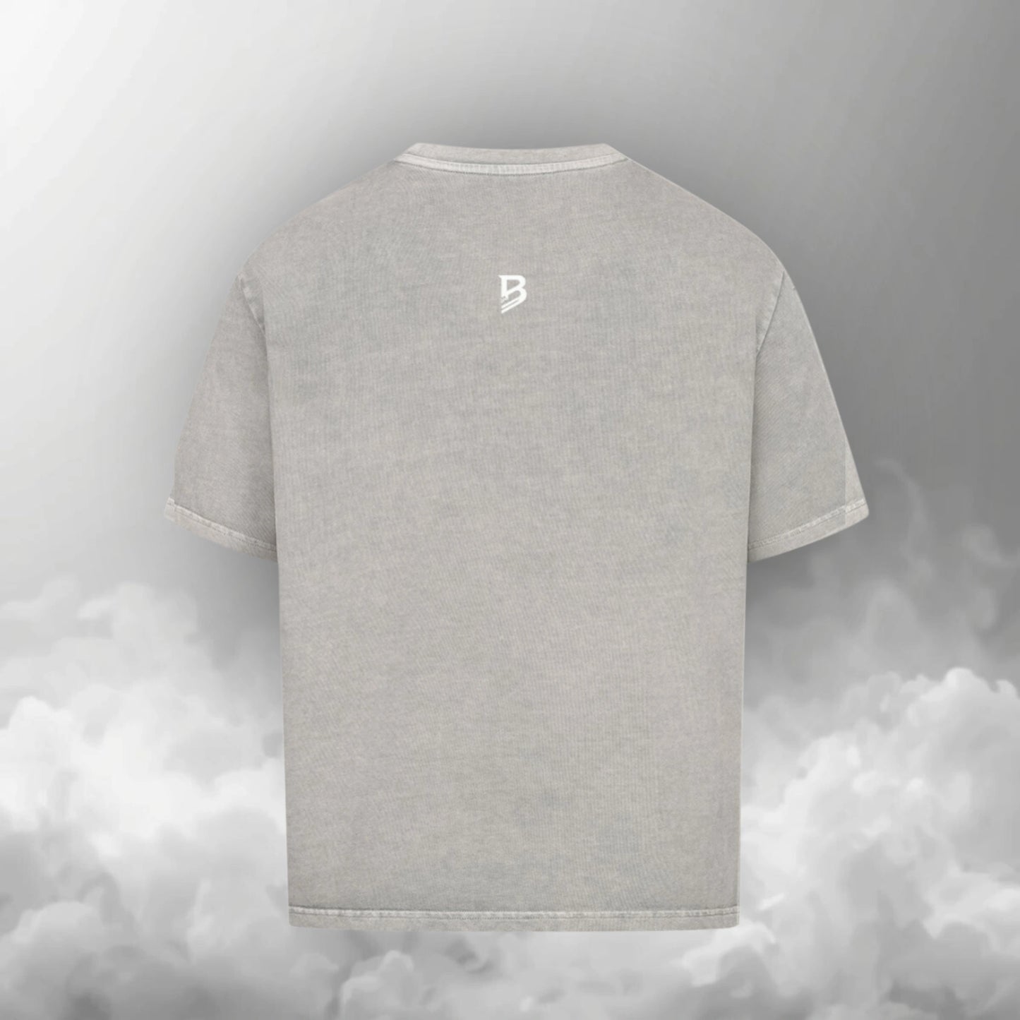 TheBroShop Hive Skull Oversize T-Shirt Herren – Grau – Rückansicht