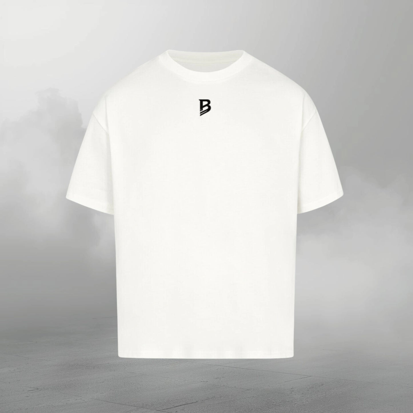 TheBroShop Essential Oversize T-Shirt Herren – Weiß – Frontansicht