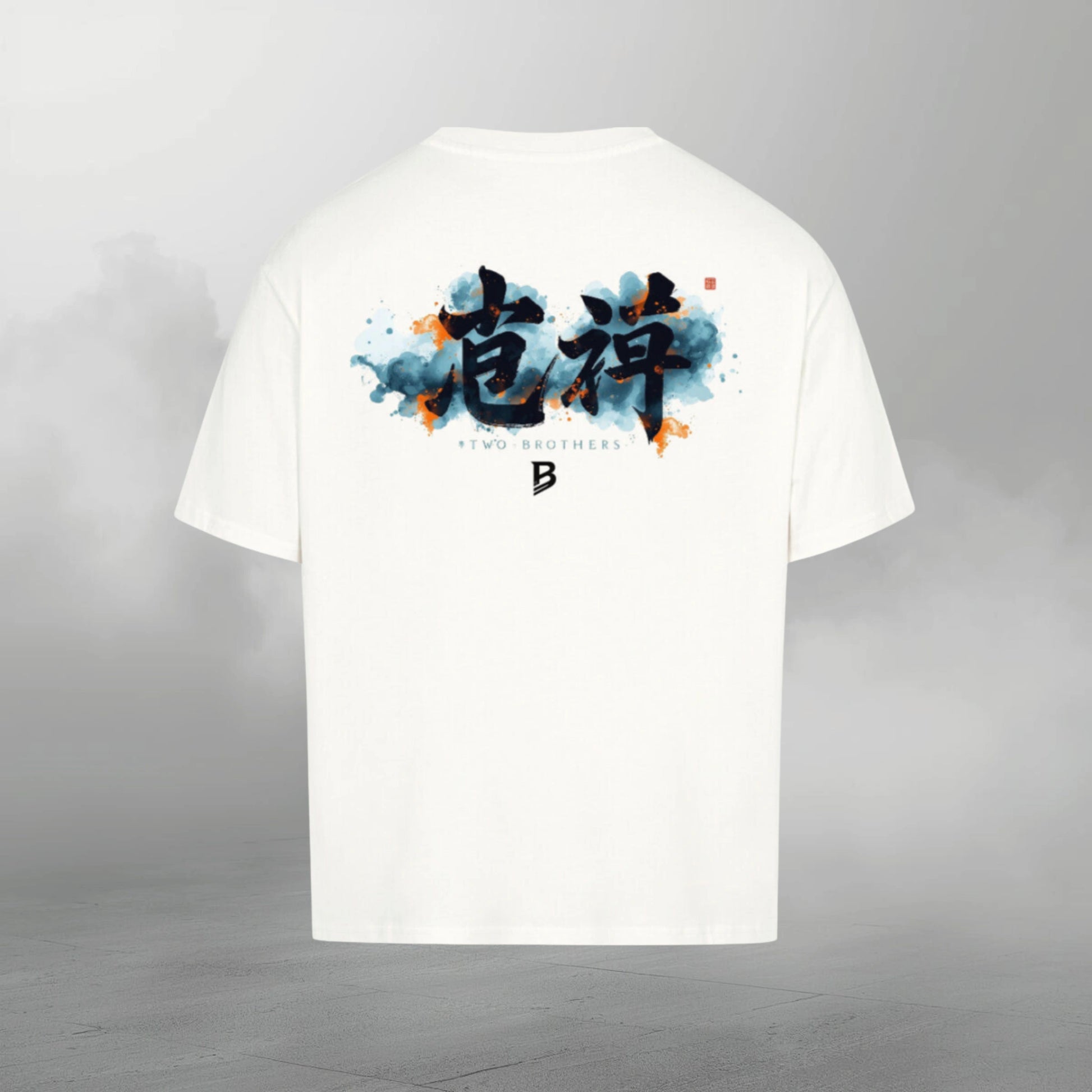 TheBroShop Brotherhood Forever Oversize T-Shirt Herren – Weiß – Rückansicht