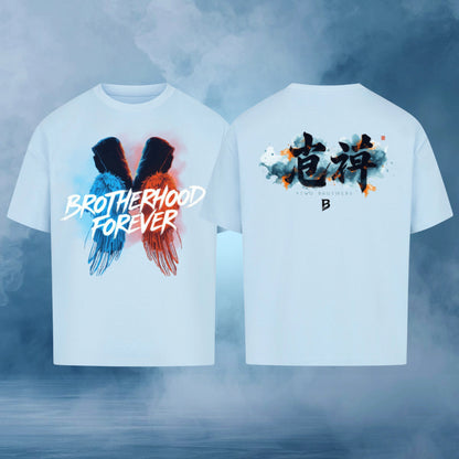 Brotherhood Oversize T-Shirt Herren Rückseite – Brotherhood Forever Print