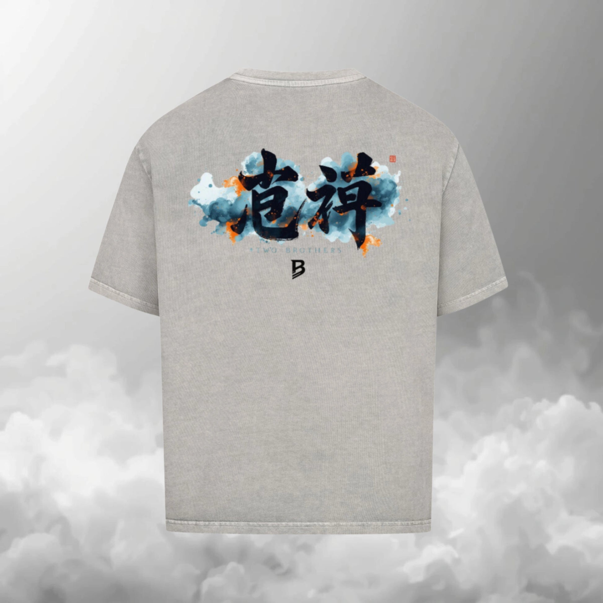 TheBroShop Brotherhood Forever Oversize T-Shirt Herren – Grau – Rückansicht