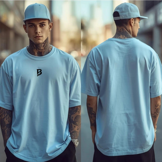 BRS Oversize T-Shirt Herren Blau – Streetwear Fit